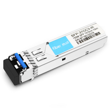 Cisco ONS-SI-155-I1 Compatible 155M OC3/STM-1 SFP IR 1310nm 15km LC SMF DDM Transceiver Module