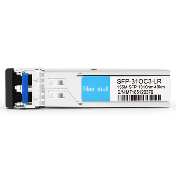 Cisco ONS-SI-155-L1-kompatibles 155M OC3 / STM-1 SFP LR 1310nm 40 km LC SMF DDM-Transceiver-Modul