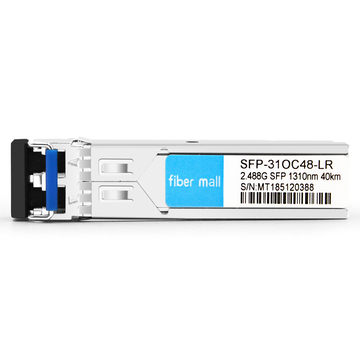 Brocade OC48-SFP-LR1 Compatible 2.488G OC48 / STM-16 SFP LR1 1310nm 40km LC SMF Módulo transceptor DDM