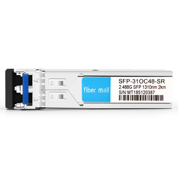 Alcatel-Lucent 3HE00045AA Compatible 2.488G SFP SR 1310nm 2km LC SMF DDM Módulo transceptor