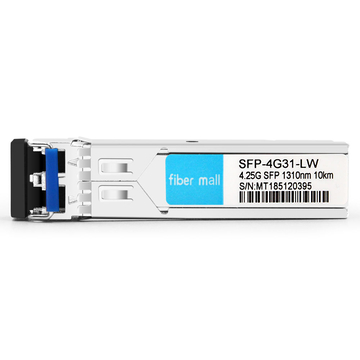 Cisco DS-SFP-FC4G-LW Module émetteur-récepteur SFP 4nm 1310km LC SMF DDM compatible Fibre Channel 10G