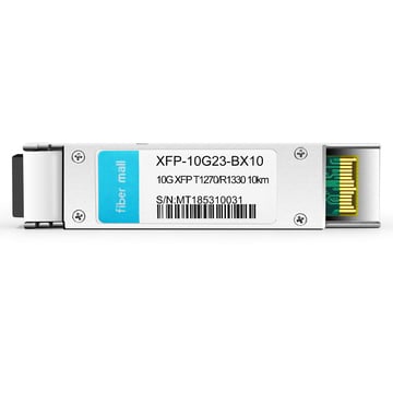 파운드리 XFP-10G-BX 호환 10G BX BIDI XFP TX1270nm/RX1330nm 10km LC SMF DDM 트랜시버 모듈