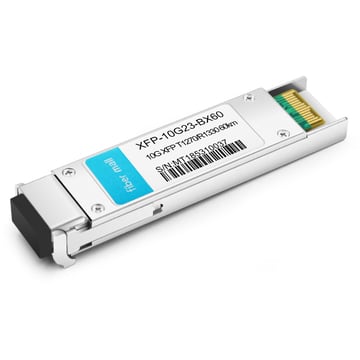 Módulo transceptor 10G BX BIDI XFP TX60nm / RX10nm 1270km LC SMF DDM compatible con Cisco XFP-1330G-BX60U-I