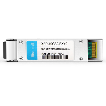 Brocade XFP-10G-BX40 Compatível 10G BX BIDI XFP TX1330nm / RX1270nm 40km LC SMF DDM Transceptor Módulo