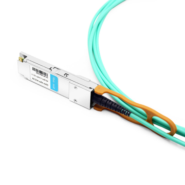 Avago AFBR-7IER01Z Compatible 1m (3ft) 40G QSFP+ to Four 10G SFP+ Active Optical Breakout Cable