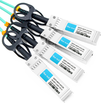 Juniper JNP-QSFP-AOCBO-2M compatível 2m (7 pés) 40G QSFP + para quatro 10G SFP + cabo óptico breakout ativo