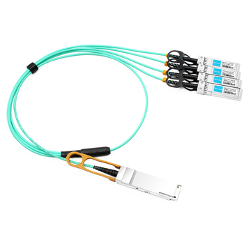 Avago AFBR-7IER03Z Compatible 3m (10ft) 40G QSFP+ to Four 10G SFP+ Active Optical Breakout Cable