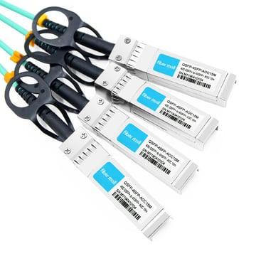 Avago AFBR-7IER15Z Compatível 15m (49 pés) 40G QSFP + para Quatro 10G SFP + Cabo Ótico Breakout Ativo