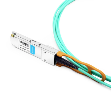 Dell CBL-QSFP-4X10G-AOC15M Compatible 15m (49ft) 40G QSFP+ to Four 10G SFP+ Active Optical Breakout Cable