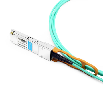 Avago AFBR-7IER25Z Compatible 25m (82ft) 40G QSFP+ to Four 10G SFP+ Active Optical Breakout Cable