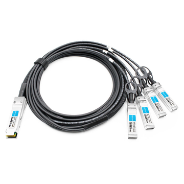 Avaya Nortel AA1404033-E6 互換 1m (3ft) 40G QSFP+ から 10 つの XNUMXG SFP+ 銅直接接続ブレークアウト ケーブル