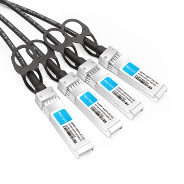 D-Link DEM-CB100QXS-4XS Совместимый 1 м (3 фута) 40G QSFP + к четырем медным кабелям прямого подключения 10G SFP +