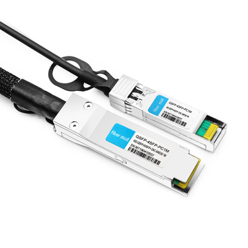 Alcatel-Lucent QSFP-4X10G-C1M Compatível com 1m (3 pés) 40G QSFP + a quatro 10G SFP + cabo de conexão direta de cobre Breakout