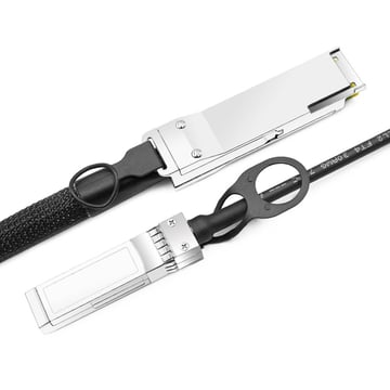 Arista Networks CAB-Q-S-1M Compatible 1m (3ft) 40G QSFP+ to Four 10G SFP+ Copper Direct Attach Breakout Cable