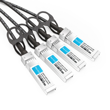 Extreme 10321 호환 3m(10피트) 40G QSFP+ ~ 10개의 XNUMXG SFP+ 구리 직접 연결 브레이크아웃 케이블