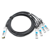 IBM 49Y7889 Compatible 5m (16ft) 40G QSFP+ to Four 10G SFP+ Copper Direct Attach Breakout Cable