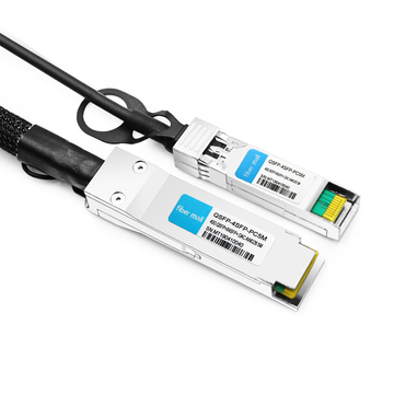 EdgeCore ET6402-10DAC-5M Compatible 5 m (16 pies) 40G QSFP+ a cuatro 10G SFP+ Cable de conexión directa de cobre
