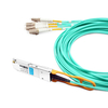 H3C QSFP-8LC-D-AOC-10M Compatible 10m (33ft) 40G QSFP + à 8 LC câble de rupture optique actif