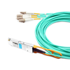 Juniper EX-QSFP-8LC-AOC20M Compatible 20m (66ft) 40G QSFP+ to 8 LC Connector Active Optical Breakout Cable