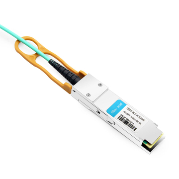 Dell/Force10 CBL-QSFP-8LC-AOC20M Compatible 20m (66ft) 40G QSFP+ to 8 LC Connector Active Optical Breakout Cable