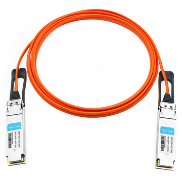 Dell Force10 CBL-QSFP-40GE-30M Compatible 30m (98ft) 40G QSFP+ to QSFP+ Active Optical Cable