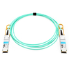Câble optique actif Dell Force10 CBL-QSFP-40GE-50M compatible 50 m (164 pieds) 40G QSFP+ vers QSFP+