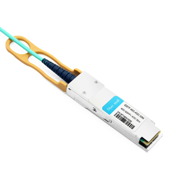 Câble optique actif Dell 470-AAZN compatible 50 m (164 pieds) 40G QSFP+ vers QSFP+