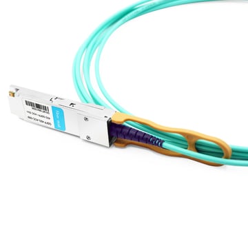 Dell Force10 CBL-QSFP-40GE-50M Compatible 50m (164ft) 40G QSFP+ to QSFP+ Active Optical Cable