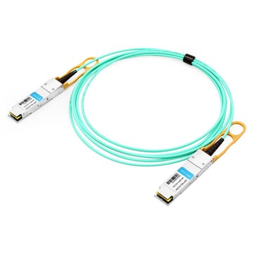 Mellanox MC220731V-050 متوافق مع 50 مترًا (164 قدمًا) 56 جيجا FDR QSFP + إلى QSFP + كابل بصري نشط