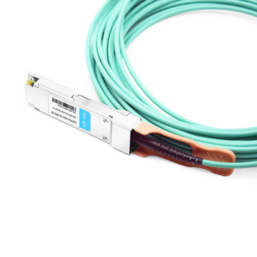 Brocade 100G-Q28-S28-AOC-0101 Compatible 1m (3ft) 100G QSFP28 to Four 25G SFP28 Active Optical Breakout Cable