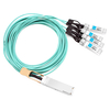 Arista Networks AOC-Q-4S-100G-15M متوافق مع 15 أمتار (49 قدمًا) 100G QSFP28 إلى أربعة 25G SFP28 كابل فصل بصري نشط