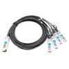 DELL DAC-Q28-4SFP28-25G-2M Compatível 2m (7 pés) 100G QSFP28 a quatro cabos de conexão direta de cobre SFP25 28G Breakout