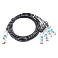 QSFP28-4SFP28-PC3M 3m (10ft) 100G QSFP28 to Four 25G SFP28 Copper Direct Attach Breakout Cable