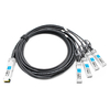 QSFP28-4SFP28-PC5M 5m (16ft) 100G QSFP28 to Four 25G SFP28 Copper Direct Attach Breakout Cable