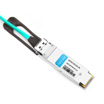 Brocade QSFP28-100G-AOC2M compatível 2m (7 pés) 100G QSFP28 para QSFP28 cabo óptico ativo