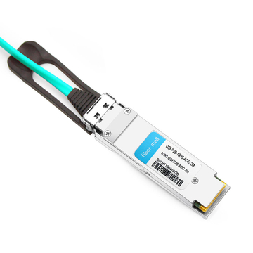 Cable óptico activo de 28 m (100 pies) 2G QSFP2 a QSFP7 compatible con Dell AOC-QSFP100-28G-28M