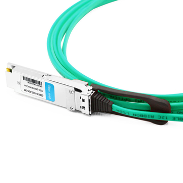 Cable óptico activo de 28 m (100 pies) 2G QSFP2 a QSFP7 compatible con Dell AOC-QSFP100-28G-28M