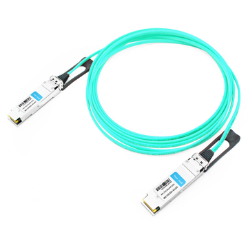 Brocade QSFP28-100G-AOC30M Compatible 30m (98ft) 100G QSFP28 to QSFP28 Active Optical Cable