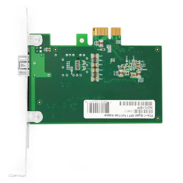 بطاقة واجهة شبكة إيثرنت PCIe v210 منفذ واحد جيجابت SFP PCI Express x1 من Intel® I1 F2.1