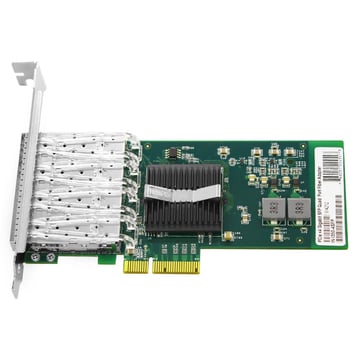 Tarjeta de interfaz de red Intel® I350 F4 de cuatro puertos Gigabit SFP PCI Express x4 Ethernet PCIe v2.1
