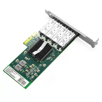 Intel® I350 F4 Quad Port Gigabit SFP PCI Express x4 Ethernet Network Interface Card PCIe v2.1