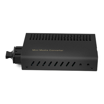 Mini 1x 10/100 / 1000Base-T RJ45 to 1x 1000Base-X SC 1310nm 40km SM Dual Fiber Gigabit Ethernet Media Converter