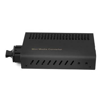 Mini 1x 10/100 / 1000Base-T RJ45 to 1x 1000Base-X SC 1550nm 60km SM Dual Fiber Gigabit Ethernet Media Converter