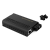 Mini 1x 10/100 / 1000Base-T RJ45 bis 1x 1000Base-X SC 850 nm 500 m MM Dual-Fibre-Gigabit-Ethernet-Medienkonverter