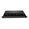 12 Slots 10/100M and 10/100/1000M Mini Media Converter Chassis, 1U Rack Mount, Dual Power AC 220V and DC -48V