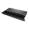 12 Slots 10 / 100M e 10/100 / 1000M Mini Media Converter Chassis, 1U Rack Mount, Dual Power AC 220V e DC -48V