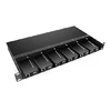 12 Slots 10/100M and 10/100/1000M Mini Media Converter Chassis, 1U Rack Mount, Dual Power AC 220V and DC -48V