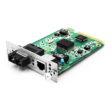 1x 10 / 100Base-T RJ45 a 1x 100Base-X SC 1310nm 40km SM Dual Fiber Fast Ethernet Media Converter Card