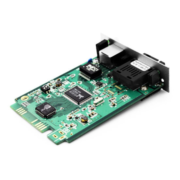 1x 10 / 100Base-T RJ45 to 1x 100Base-X SC TX1550nm / RX1310nm 60km SM Single Fiber Gigabit Ethernet Media Converter Card