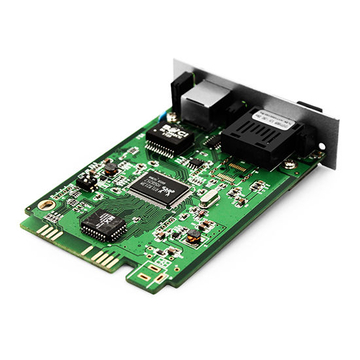 1x 10/100 / 1000Base-T RJ45 to 1x 1000Base-X SC TX1310nm / RX1550nm 10km SM Single Fiber Gigabit Ethernet Media Converter Card